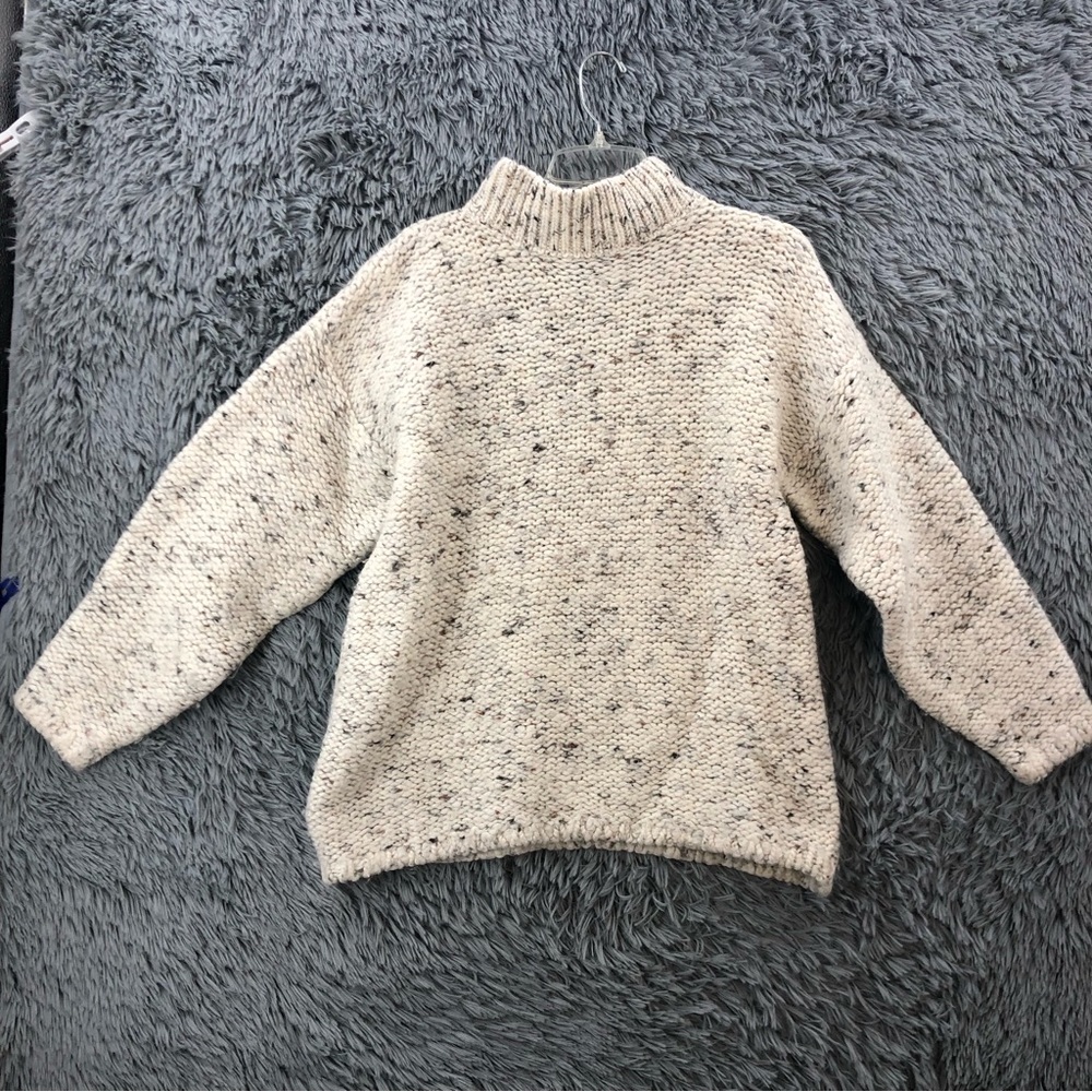 Gleneden Sweater Wool Blend Womens Medium Soft Speckled Mock Neck England